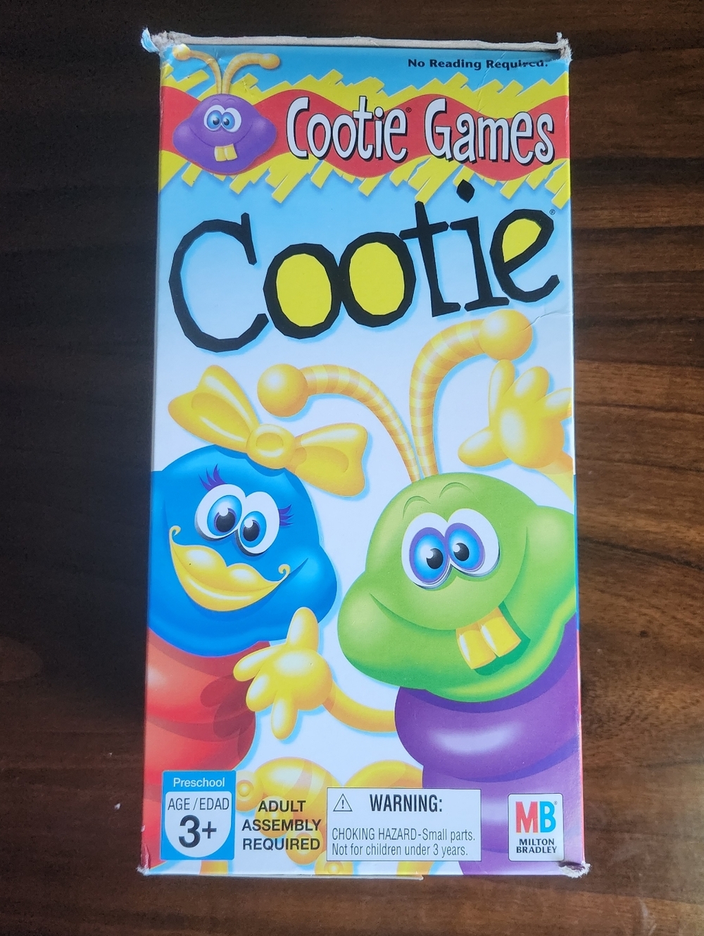 VINTAGE Original Cootie Game Milton Bradley 1999 COMPLETE. NEVER PLAYED.